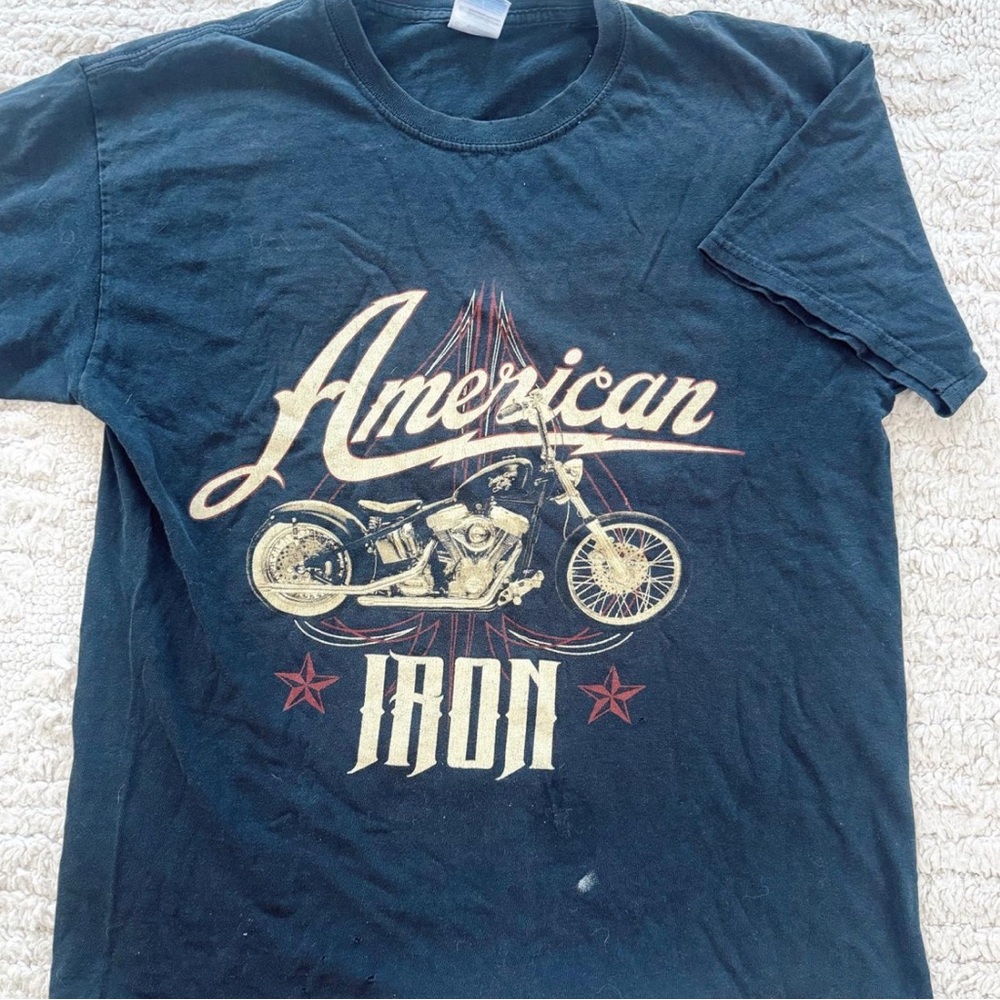 Vintage American Iron Black Tee